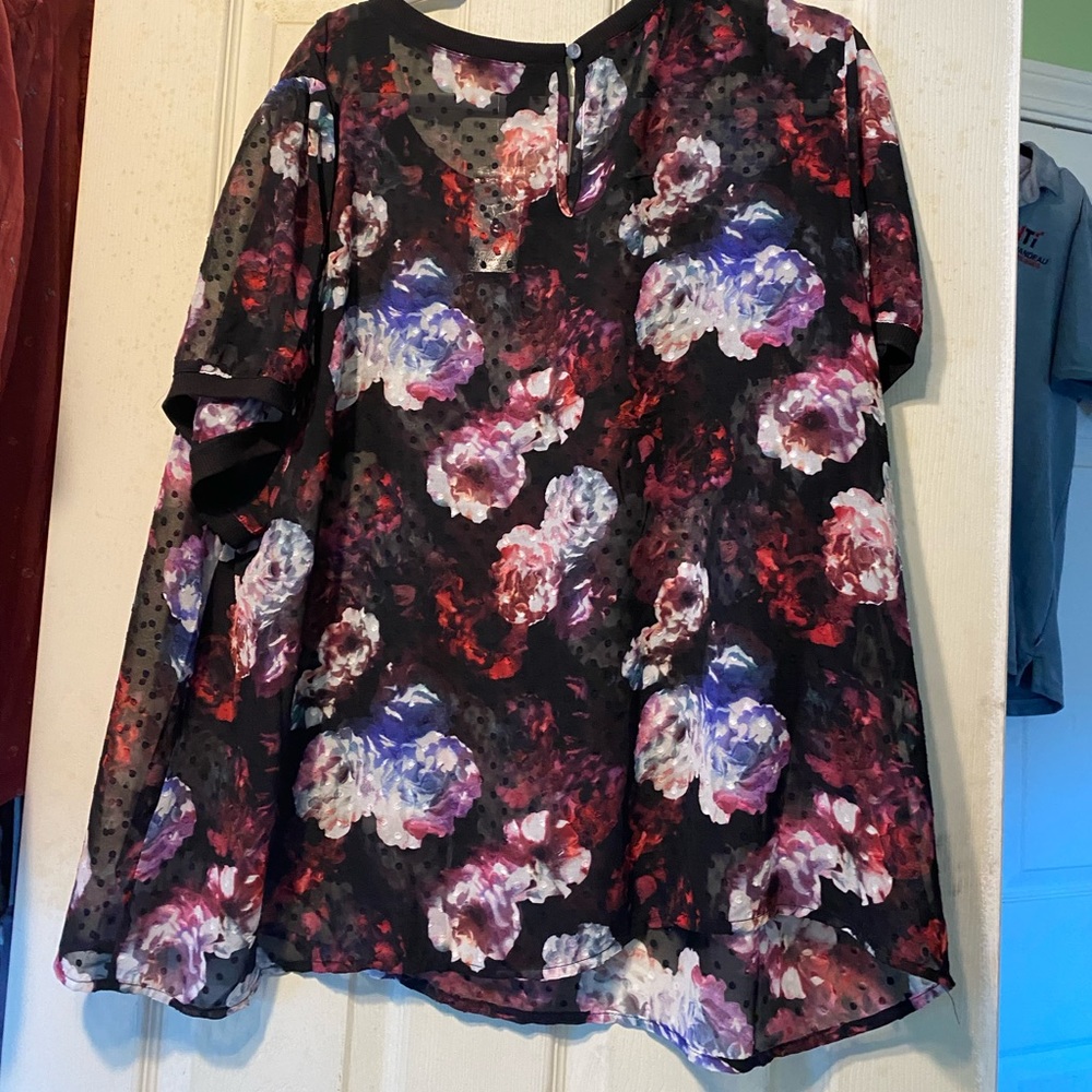Torrid floral see through shirt